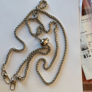 Elegant Silver Chain for purse or phone